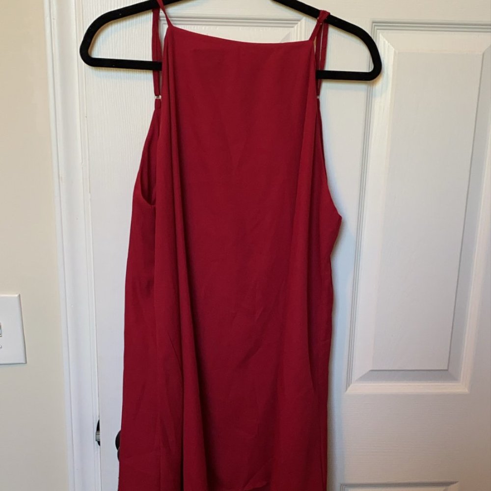 Red Backless Mini Dress